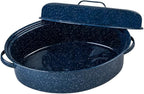 Granite Ware Limited Edition Large Covered Oval Roasting Pan, 18", Blue