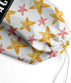 Ocean Starfish Beach Plastic Bag Holder, Grocery Bag Holder, for Home Kitchen Travelling Camping Beach Decor,use use 1 Pack，Marine life Starfish Pattern