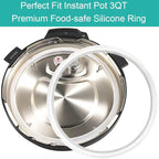 2-Pack Sealing Ring 3 Quart for Instant Pot, BPA-Free Sealing Ring Replacement Parts for InstantPot 3QT, Food-grade Gasket for Instantpot Mini 3 Qt, Seal Accessories for Instant Pot