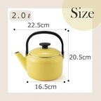 Fuji Horo NA-2.0K.ZB Kettle, 0.7 gal (2.0 L), Zenith Blue, Induction Compatible, Natural Series