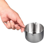 IMEEA 10oz/300ml Butter Coffee Milk Warmer Mini Butter Melting Pot with Dual Pour Spout 18/10 Tri-Ply Stainless Steel