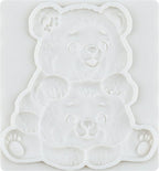 Bear Silicone Fondant Molds Bear Chocolate Candy Mold For Teddy Bears Cake Decoration Wedding Birthday Party Cupcake Topper Polymer Clay Gum Paste Set of 4