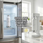 FIZZ IT Spärklí 1L Stainless Steel Carbonation Bottle 2-Pack – Reusable Sparkling Water Maker Accessory Dishwasher Safe Leakproof – Fits Aarke II & III, Philips & More – BPA-Free, Cup Holder Friendly