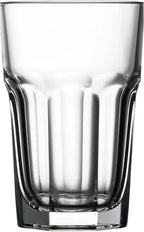 Highball Drinking Glasses Set of 12, 12.5 oz Glass Tumbler - Water Glasses & Beer Glassware for Kitchen - Durable Drinkware Set for Juice, Soda, Iced Tea & Cocktails - Heavy Base, Dishwasher Safe