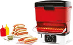 Starfrit Electric Hot Dog Steamer - Steams up to 12 Hot-Dogs - Nestable Components for Easy Storage