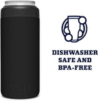 YETI Rambler 12 oz. Colster Slim Can Insulator for the Slim Hard Seltzer Cans, Black