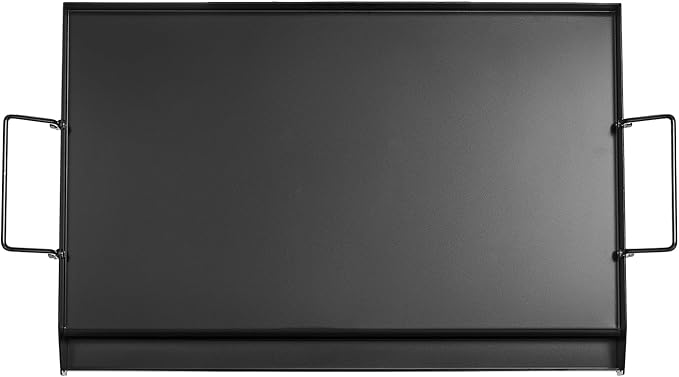 VEVOR Carbon Steel Griddle, 24x16 inch Universal Flat Top Rectangular Plate, Gas Grill Griddle for BBQ Grill, Teppanyaki, Portable Family Cookware with Handle, for Camping Tailgating Party