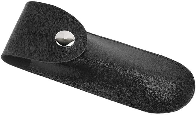 New Bottle Opener Leather, Wine Opener Set Wine Opener Holster Case Small Leather Bag Leather Wine Knife Set Wine Tool PU Bag for Home Indoor Outdoor(black)