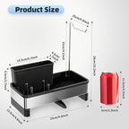 Ewaiira Stainless Steel Sink Caddy, Sponge Holder for Kitchen Sink with Brush Holder & Dishcloth Rack, Rustproof Sink Organizer Countertop, Kitchen Organizers Storage Essentials (D-Black 9.8″)