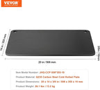VEVOR Pizza Steel, 20" x 14" x 3/8" Pizza Steel Plate for Oven, Pre-Seasoned Carbon Steel Pizza Baking Stone with 20X Higher Conductivity, Heavy Duty Rustproof Pizza Pan for Outdoor Grill, Indoor Oven