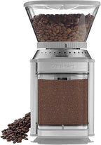 Cuisinart Coffee Grinder, Electric One-Touch Automatic Burr Coffee Grinder with 18-Position Grind Selector, Cup Size Selector for 4 – 18 Cups, Cool Gray Stainless Steel