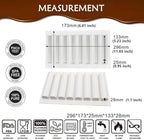 3D Cylindrical Silicone Mold for Baking Mousse,3D Silicone Baking Molds for Cakes French Dessert Mold for Pastry Chocolate Silm Bar Cake Decoration Mold(8-Cavity)