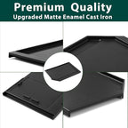 JXGRIDL236 Griddle Replacement Parts for GE Stove Griddle Plate Gas Range Parts GE Cast Iron Griddles Pan Gas Cooktop Side Burner Range PGP7036SLSS PGP9036SLSS PGP7036DLBB Range Griddle 1 Pack