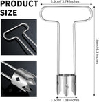 Red Bell Pepper Seed Corer, Upgraded T Shaped Vegetable and Fruit Corer Stainless Steel Tomato Apple Seed Remover Tool Practical Kitchen Gadget for Removing Fruit & Vegetable Cores
