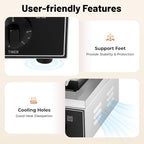 Commercial Waffle Donut Machine, 110V 1550W Electric Donut Maker w/Non-stick Surface, Temperature 122-572℉, 12 Holes Double-Sided Heating Doughnut Waffle Maker for Home Bakery Mall (12 Donut Holes)