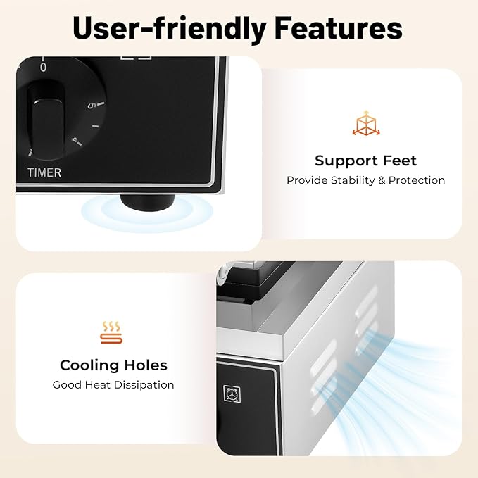 Commercial Waffle Donut Machine, 110V 1550W Electric Donut Maker w/Non-stick Surface, Temperature 122-572℉, 12 Holes Double-Sided Heating Doughnut Waffle Maker for Home Bakery Mall (12 Donut Holes)