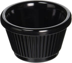 Winco Fluted Ramekins, 1.5-Ounce, Black, 12-Pieces