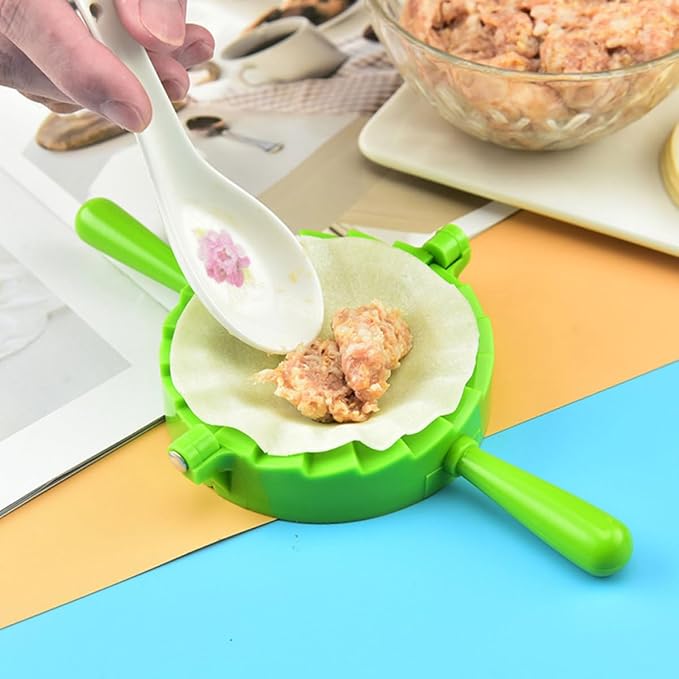 DOITOOL 4pcs Dumpling Maker Set Plastic Pp Dumpling Press Cutters with Large, Medium, Small, Mini Molds for Manual Dough Sealing and Kitchen Cooking Tools Random Color