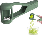 Luvan Grape Cutter for Toddlers 1-3, Grape Slicer Kitchen Gadget for Vegetable Fruit Salad Cake Decor, Stainless Steel Baby Grape Quarter Cutter Tool for Cherry Tomato Strawberry Blueberry - Green