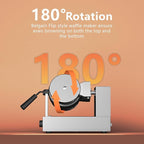 Belgian Waffle Maker, 110V Industrial Waffle Maker w/Non-Stick Coating and Adjustable Temperature (122-572°F), 1200W Rotary Commercial Waffle Machine w/Timer, Restaurants and Food Trucks