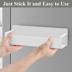 Magnetic Water Bottle Holder for Refrigerator, Cup Holder Organizer for Stanley and Tumbler for Kitchen, 6 Pack, White