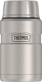 THERMOS Stainless King Vacuum-Insulated Food Jar, 24 Ounce, Matte Steel