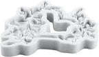 Flower Photo Frame Silicone Mold Wreath Fondant Molds Picture Frame Molds For Cake Decoration Cupcake Topper Polymer Clay Chocolate Candy Gum Paste Set of 4