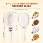 Digital Measuring Spoon Scale, Electronic Food Measuring Spoon, High-Precision 800g/0.1g with LCD Screen, Grams and Ounces, for Cooking, Baking, Dog Cat