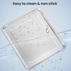 Stainless Steel Baking Tray Pan Compatible with Cuisinart Airfryer TOA-060 and TOA-065, Dishwasher Safe Mesh Air Fryer Basket Wire Rack Accessories Parts 2 SET