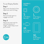 Display Buddie Adjustable Wall Plate Hanger - Secure for Round Platter Bowl Tray Wall Display - Steel - Silicone Hooks - Large 14"-22" up to 8 lbs