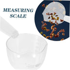 Pet Food Scoop Scale and Clip Plastic Spoon for Wet Food Convenient Feeding Tool for Cats and Dogs Easy to Use and Portable