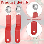JJUNW 4Pcs Strawberry Huller, Stainless Steel Tomato Corer, Strawberry Huller Stem Remover Corer Tool Kitchen, Canning Supplies for Fruit and Vegetable