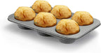 Monfish large muffin pan Jumbo Cupcake tin grey stone finish non sticking 3.5x1.75 inch cup