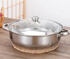 Steamer for Cooking, 6.0 Quarts Stainless Steel Steamer Pot, 2-Tier Food Steam Pots with Lid for Cooking Vegetables, Seafood, Soups, Stews and Pasta, 11.4 x 6.6 inch