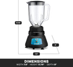 Waring Commercial 1/2 HP Bar Blender, 2-Speed with 48 oz. Copolyester Container