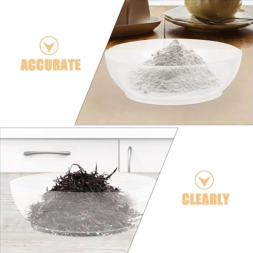 SHOWERORO 4pcs Kitchen Scale Tray Food Bowl with Scale Digital Measuring Bowl Weighing Bowl Weigh Boats Weighing Dish Food Weight Scale Electronic Scale Parts Scale Food Tray Plastic