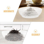 SHOWERORO 4pcs Kitchen Scale Tray Food Bowl with Scale Digital Measuring Bowl Weighing Bowl Weigh Boats Weighing Dish Food Weight Scale Electronic Scale Parts Scale Food Tray Plastic