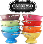 Calypso Basics by Reston Lloyd Powder Coated Enameled Colander, 5-Quart, Azure