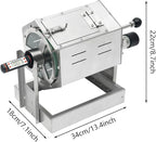 AngelcityCC Coffee Bean Roaster Coffee Bean Baker Peanut Roaster, Gas Burner Drum Type Stainless Steel for Home and Commercial Use
