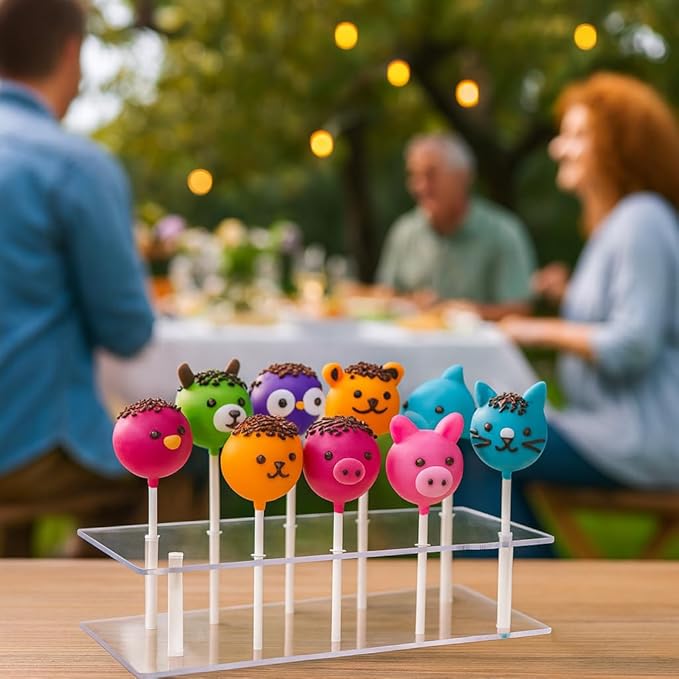 Cake Pop Stand - 21 Holes Lollipop Display Stand,Acrylic Cake Pops Holder Disply for Weddings, Baby Showers, Birthday, Party,Halloween Candy Decorative
