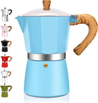 3 Cup Aluminum Espresso Stovetop Moka Pot Express Coffee Maker Percolator Italian Classic Mocha Coffee Machine for Italian and Cuban Cafe Brewing for Home & Camping 150ml 5oz
