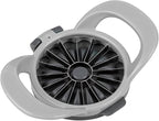 PrepWorks by Progressive Dishwasher Safe 16-Slice Thin Apple Slicer and Corer with Attached Safety Cover (Grey)