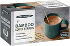 Party Essentials Bamboo Coffee Stirrers/Beverage Stir Sticks, 7" Length, 1000-Count, Natural