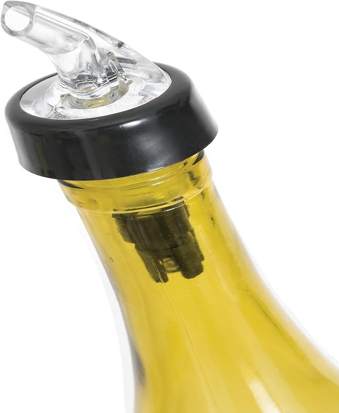 True Ace Measured Liquor Pour Spout - 1oz Pourer - Fits Standard Liquor Bottles - Automatic Measuring Liquor Pourer Bar Accessory - Plastic Set of 2