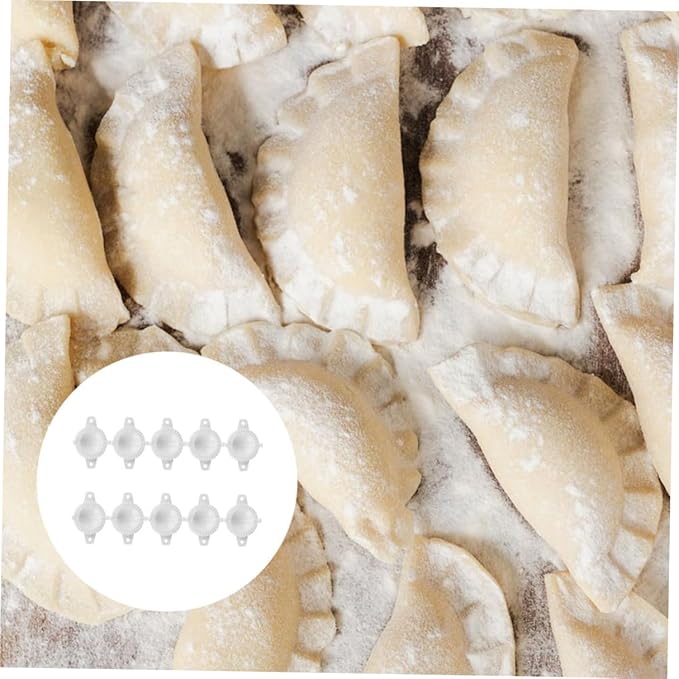 SHINEOFI 20pcs Dumpling Molds and Hand Tool Set 7cm Diameter Manual Chinese Dumplings Maker with Fu Character Embosser Cooking Gadget