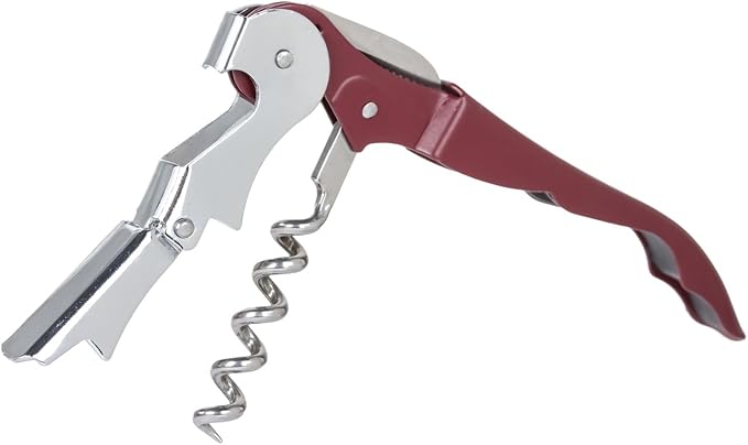 Thirsty Rhino Anggur Double Hinged Waiter's Corkscrew (Set of 4) (Burgundy)