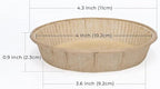 Bake Choice 50pcs Paper Mini Tart Pans for Baking, mini pie tins 4Inch Mini Pie Pans, Non-stick, Unbleached, Disposable Quiche Baking Dish,Oven safe, Microwave safe