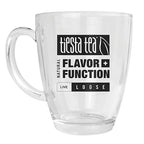 Tiesta Tea 12.5 Oz Clear Glass Mug with Handle, Microwave & Dishwasher Safe, Ideal for Hot & Iced Beverages, Compatible with Loose Leaf Tea Infusers, Steepers, & Balls, Single Cup Glass Mug
