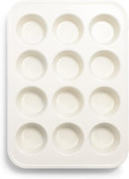 GreenLife 12-Cup Muffin Pan,PFAS-Free Healthy Nonstick Baking Tray,11.4" x 1.9" x 15.9",Durable Ceramic Bakeware,Cupcakes,Egg Bites,Tarts,Brownies,Turquoise,(Pack of 6)