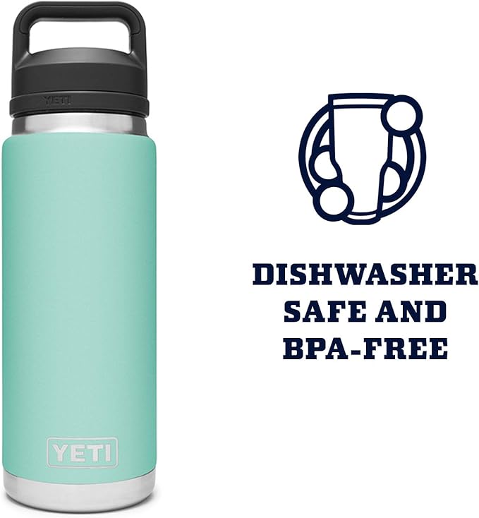 YETI Rambler 26 oz Bottle, Vacuum Insulated, Leakproof, Stainless Steel with Chug Cap